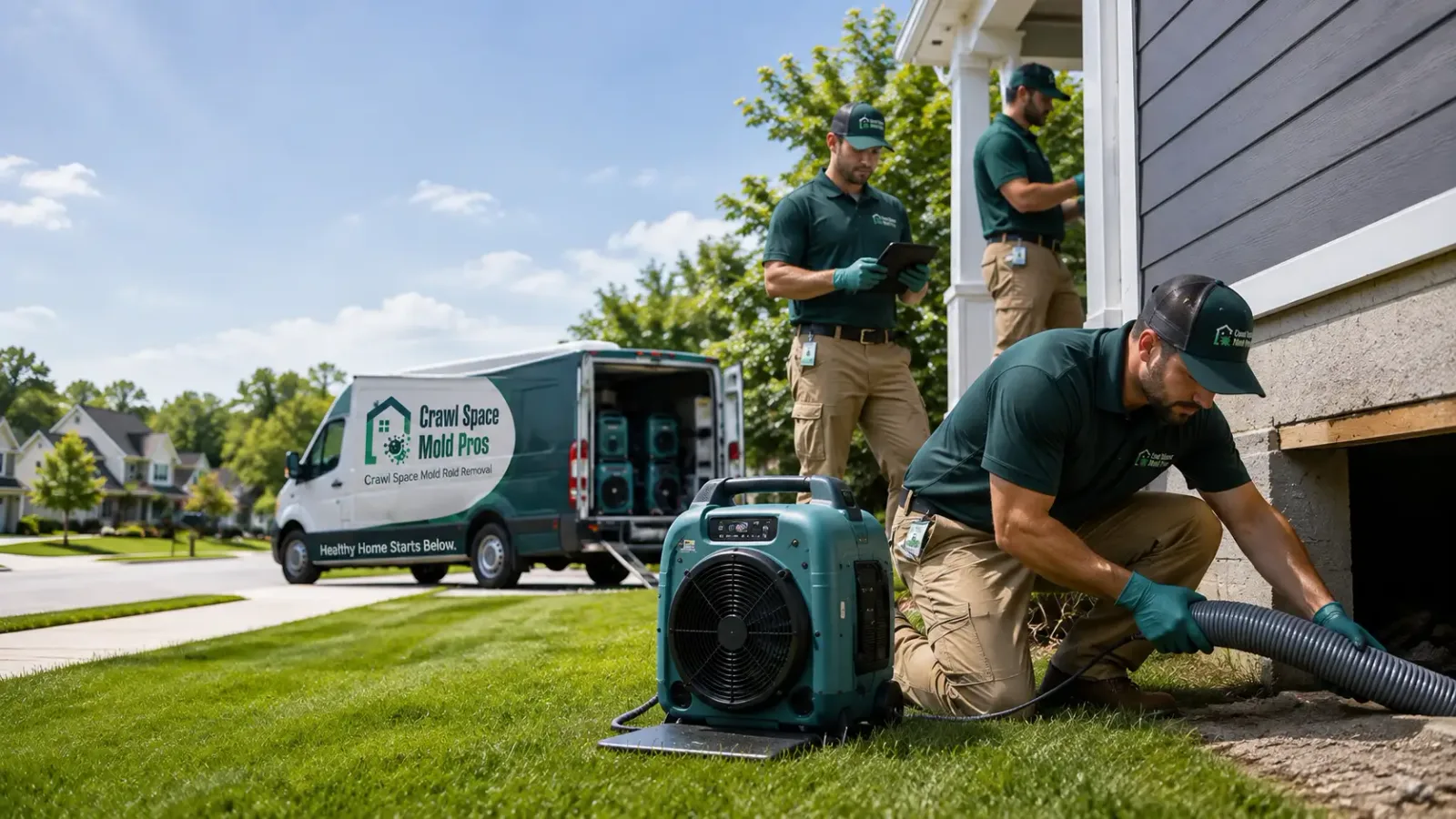 Crawl Space Mold Removal in Olga, WA